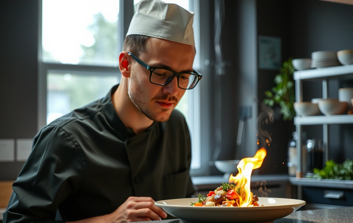Szef kuchni przy pracy